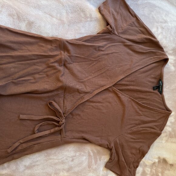 Banana Republic Tie Cross Brown Top - Picture 2 of 4